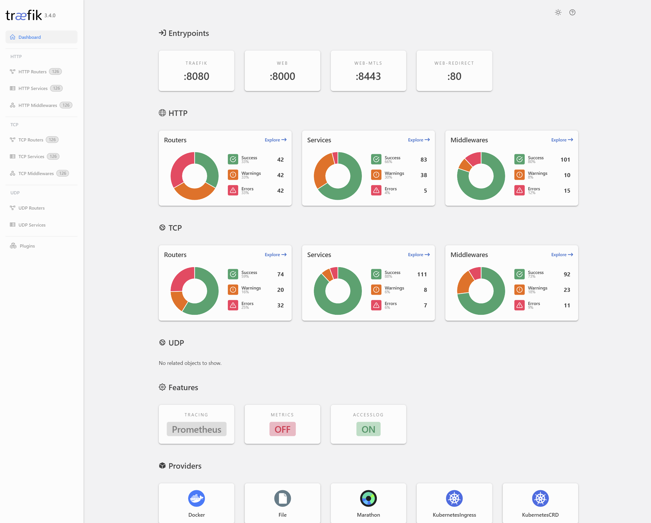 Web UI Providers